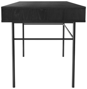 Stripe fekete íróasztal, 130 x 60 cm - Woodman