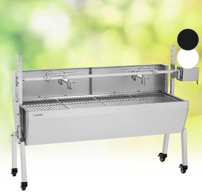 Sauenland Pro, malacsütő grill, forgó nyárs, 13 W, 4 kerék, rozsdamentes acél