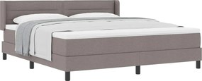 vidaXL Boxrugós ágy matracmal Tópszínű 200 x 180 cm Poliészter