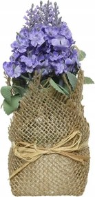 Levendula juta takaróponyva 17x7cm Mesterséges dekorációs növény