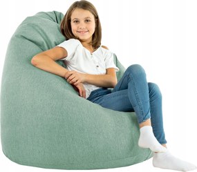 Újrahasznosított Táska szék sako Pufa Türkizkék XL