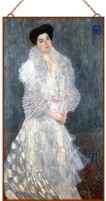 Gustav Klimt - Hermine Gallia üvegkép, falikép