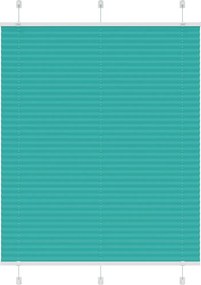 vidaXL pliszírozott redőny Benzinzöld 105x150 cm Szövetszélesség