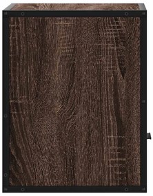 2db barna tölgy színű fali éjjeliszekrény 40 x 31 x 39,5 cm