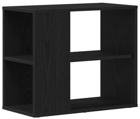 Fekete tölgy oldalpolc 60x30x50 cm Összeszerelt fa