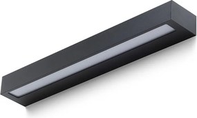 RENDL ASTER 50 fali lámpa fekete opálakril 230V LED 2x10W IP65 3000K