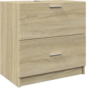 vidaXL sonoma tölgy színű szerelt fa mosdószekrény 59 x 37 x 59 cm