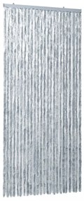 fehér és szürke zsenília rovarfüggöny 100 x 220 cm
