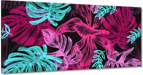 Monster festmények 180x90 Levelek színben