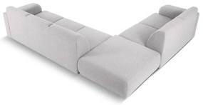 Világosszürke buklé sarokkanapé (bal oldali) Molino – Micadoni Home