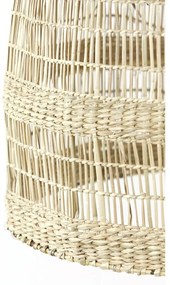 Natúr színű függőlámpa tengerifű búrával ø 50 cm Sagar – Light &amp; Living