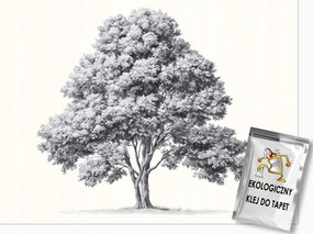 Fotótapéta Fa Szürke Bézs Természet Falra Hálószoba Nappali 350x250