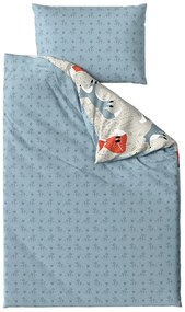 Krepp ágyneműhuzat gyerekágyhoz Renforcé FOXIVA szürke Ágyneműhuzat mérete: 45 x 65 cm | 90 x 140 cm