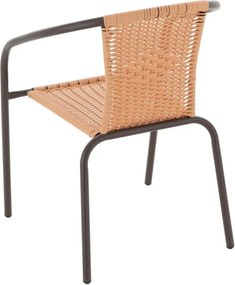 GARTHEN Bistro rattan kerti szék készlet 2 db barna