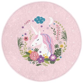 Rózsaszín gyerek szőnyeg ø 100 cm Comfort – Mila Home