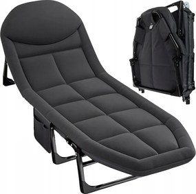 Napozóágy Kerti napozóágy Összecsukható ágy Nagy Turista Erkély Terasz Mező