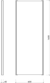 Fali tükör tömörfa kerettel 60x160 cm Lun – noo.ma