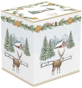 Karácsonyi egyszemélyes teás készlet White Forest díszdobozban