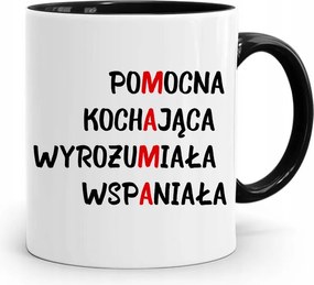 Fekete Bögre Születésnapi Ajándék Anyukáknak fényképes nyomtatással