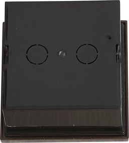 Modern rozsdabarna négyszögletes fali lámpa LED-del IP54 - Gem