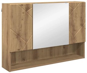 Fürdőszoba bútor szett 2 pcs kézműves tölgy 76.5 x 35 x 64 cm