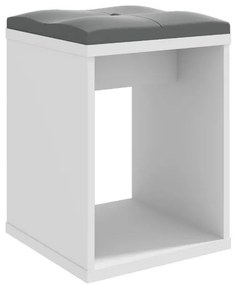 Modern elegance taburett White