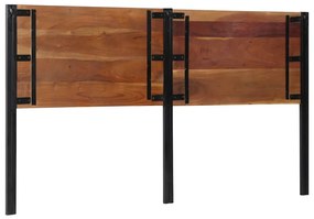 tömör újrahasznosított fa és vas fejtámla 180 cm