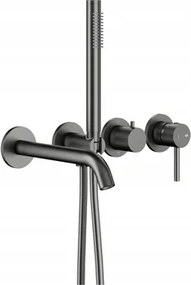 Kfa Falsík Alatti Kádszett 3 Lyukú Moza Csapteleppel, Gun Metal Grey Pvd