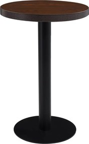 vidaXL sötétbarna MDF bisztróasztal 50 cm