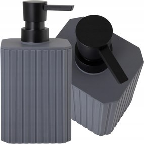 Folyékony szappan adagoló 400 ml Szürke Fekete Pumpás Arieta