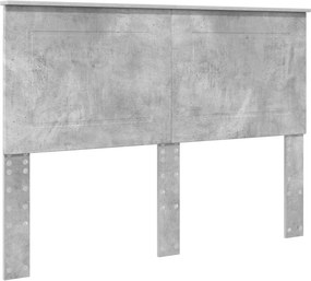 vidaXL Fejtámla Beton Szürke 160 cm Faanyag