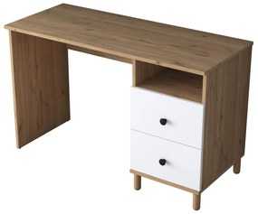 PC asztal Sikine 3 (dió + fehér) . 1094988