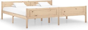 vidaXL tömör fenyőfa ágykeret matrac nélkül 200 x 200 cm