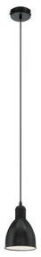 Eglo 55243 - PRIDDY kábeles függőlámpa 1xE27/60W/230V fekete