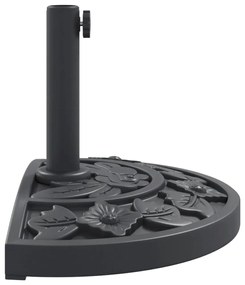 félkör alakú napernyőtalp rúdhoz Ø38 / 48 mm 9 kg
