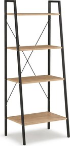 Könyvespolc TAYLOR SONOMA 4 polc 147x60 cm, sonoma tölgy