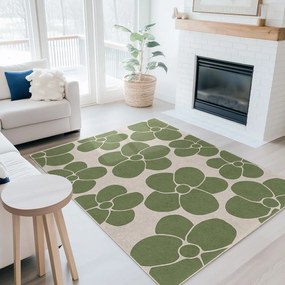 Zöld mosható futószőnyeg 80x200 cm Green Meadow – Mila Home