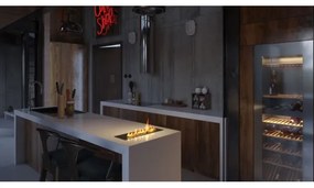 InFire - Beépített BIO kandalló 7,5x50 cm 3,5kW fekete