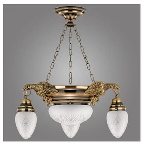 Kemar OW30/P - Csillár OURO EAGLE 3xE27/60W + 1xE27/100W/230V