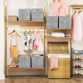 CURAN tárolódoboz, 6 db, szürke