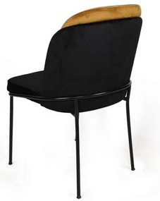 Dore Mustard and Black étkezőszékek, 2 db