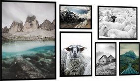 Készlet 6db-os Képek Poszterek Keret Nélkül KP013