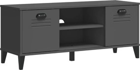 vidaXL VIKEN antracitszürke szerelt fa cipőtároló pad 106 x 35 x 45 cm