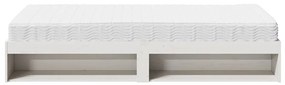 nappali ágy matraccal fehér 100x200 cm tömör fa fenyőfa