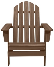 vidaXL barna fa kerti szék