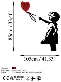 Fém fali dekoráció, Banksy - 13-1