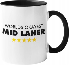 League Of Legends MID Bögre Születésnapi Ajándék 330ml Csomagolás Szöveg