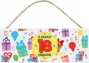 Dedikált Fali Tábla! Ajándék 18. születésnapra Lányának Fiának