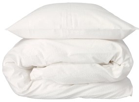 Fehér bio pamut ágyneműhuzat 200x140 cm Wave Optical - Södahl