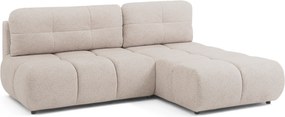 Lerio ágyazható jobbos sarokkanapé - világos bézs vízlepergető kötött szövet Blur 02